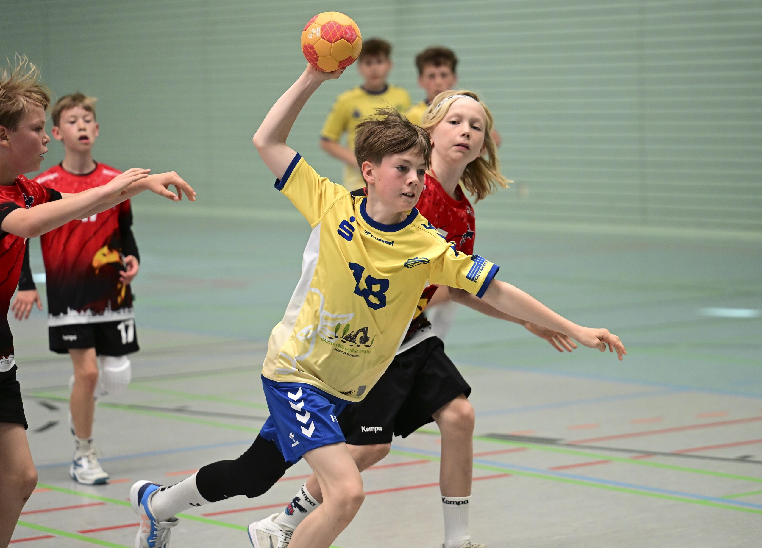 D-Jugendspieler beim StiereCup